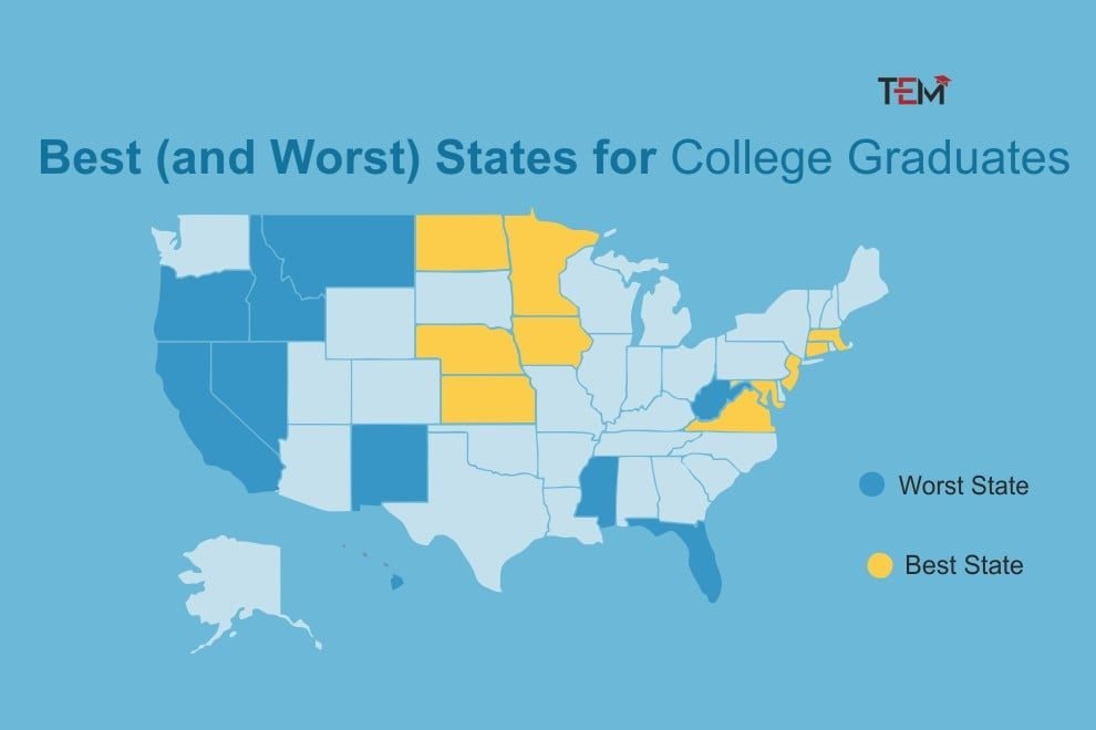 The Best and The Worst States for education in USA