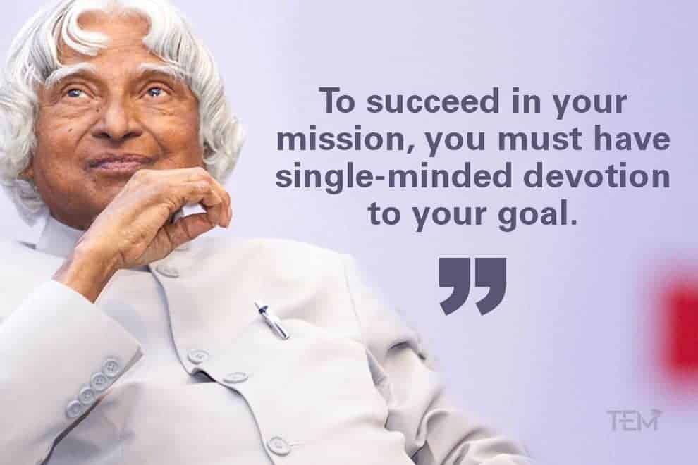 abdul kalam quotes for education