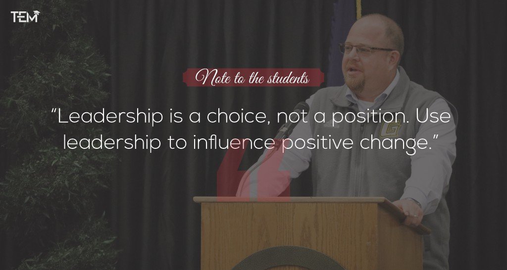 Leadership is a choice, not a position. Use leadership to influence positive change. Leadership is a choice, not a position. Use leadership to influence positive change.