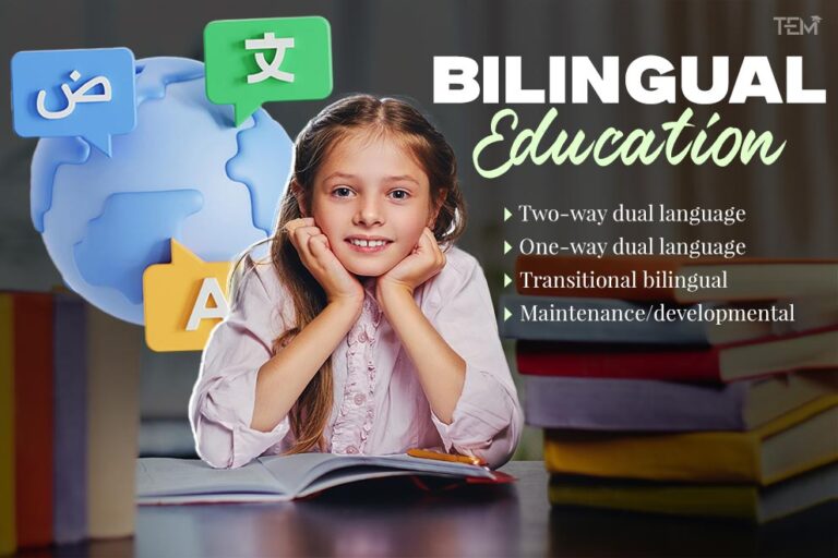 Student learning through bilingual education with multiple languages and dual-language teaching methods
