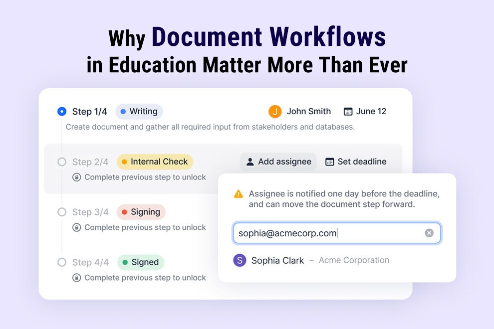Document Workflows in Education