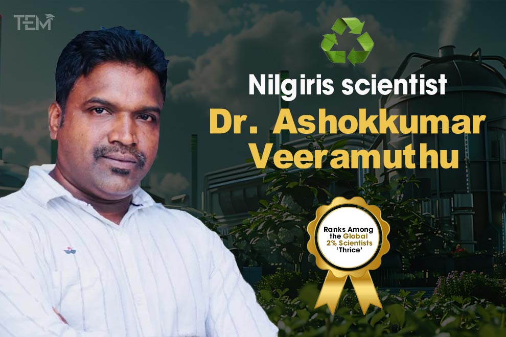 Nilgiris Scientist Dr Ashokkumar Veeramuthu