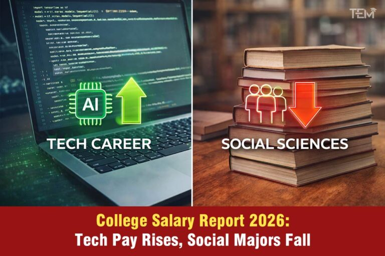 College Salary Report 2026: Tech Pay Up, Social Pay Down Now