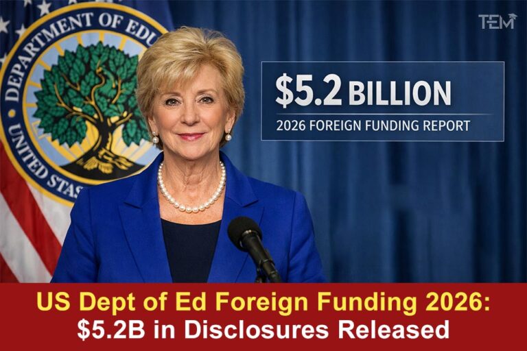 US Dept of Ed Foreign Funding 2026