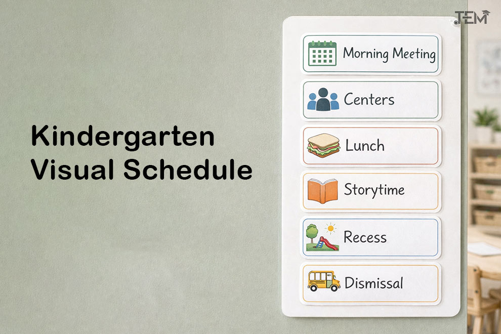 kindergarten visual schedule icons