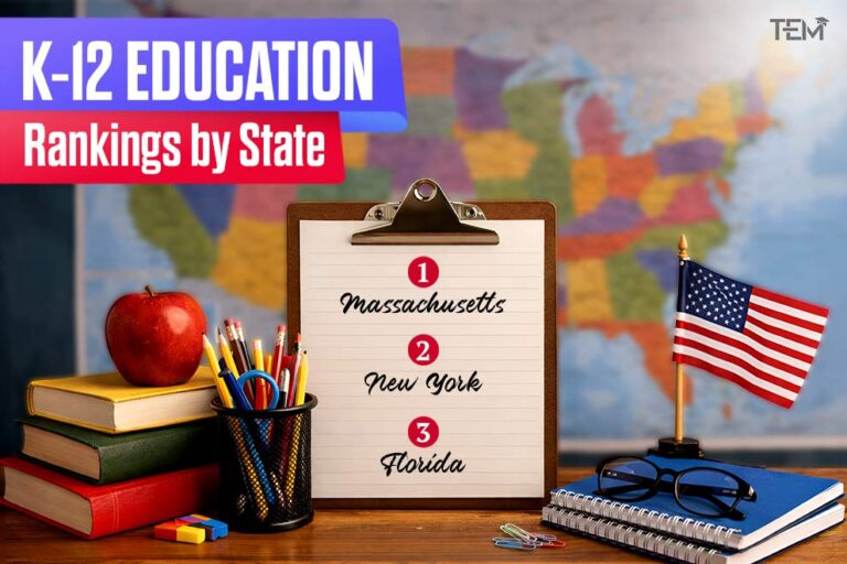 K-12 Education Rankings by State
