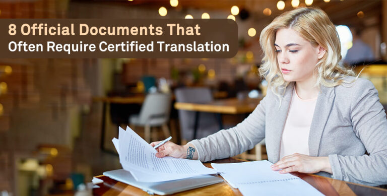 certified translation documnets
